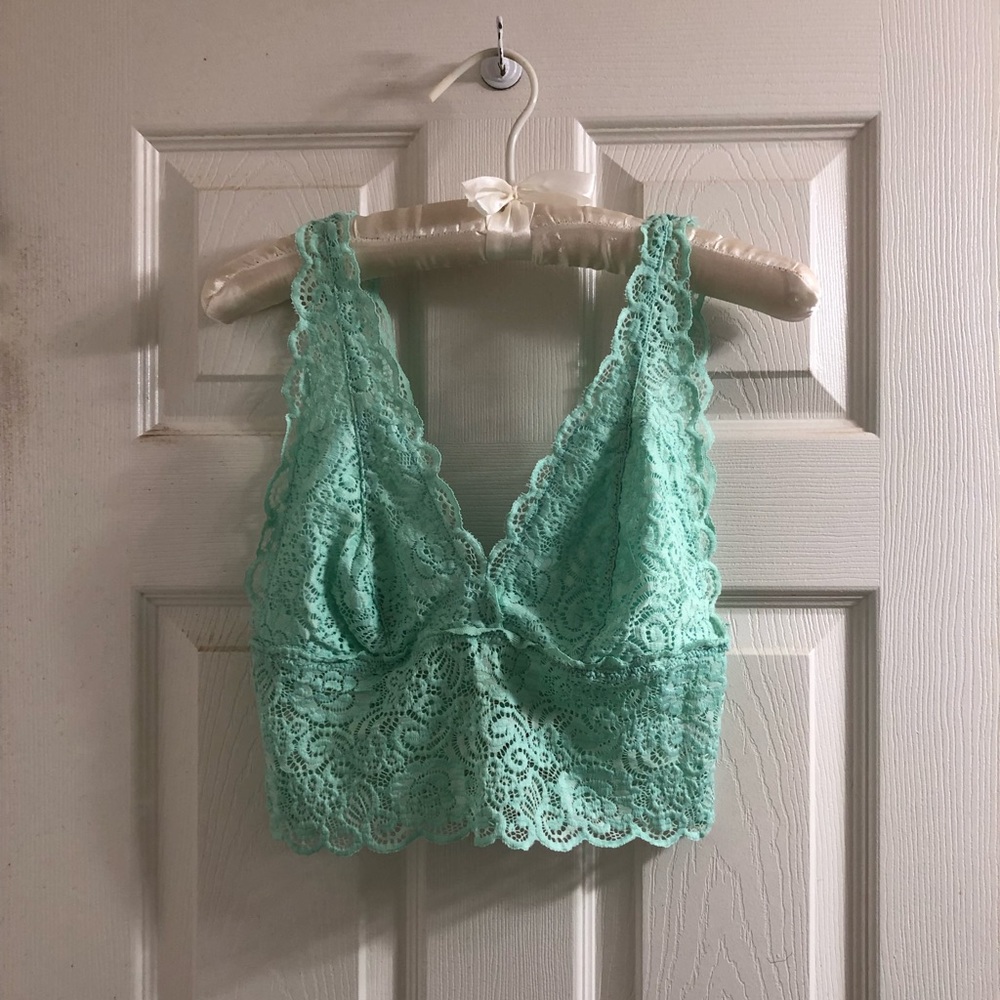 Lace Bralette Top in Mint